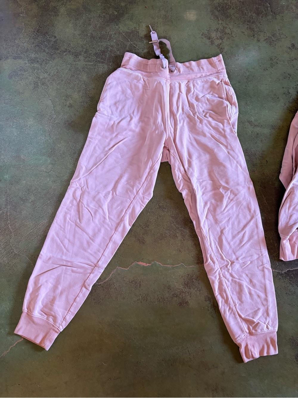 Athleta Pink Jogger Sweat Matching Set